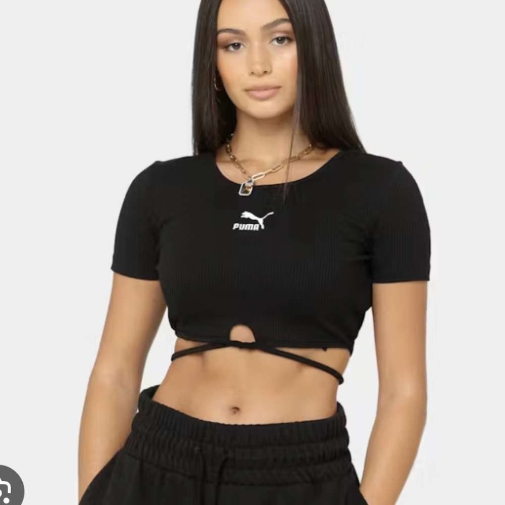 NWT Puma Women's Black Crop Top